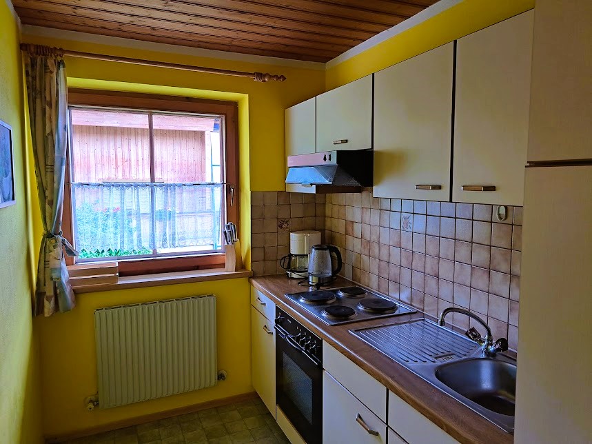 Küche der Ferienwohnung Markbachjoch