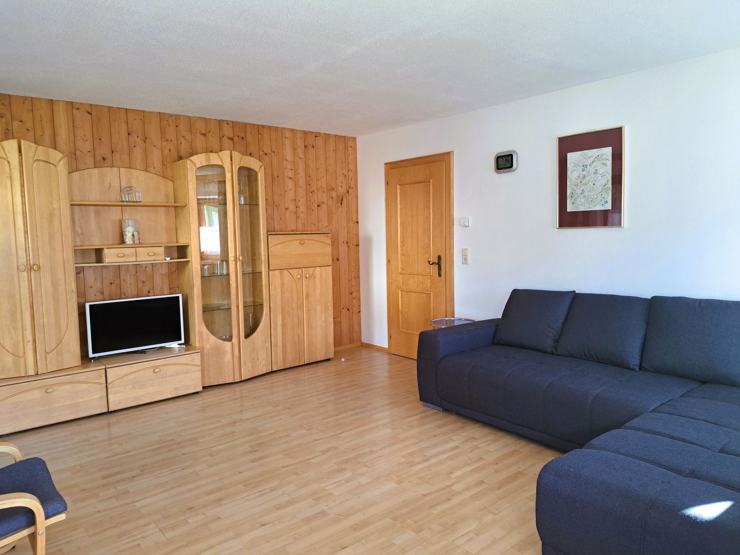 Sitzecke im Wohnzimmer der Ferienwohnung Roßkopf
