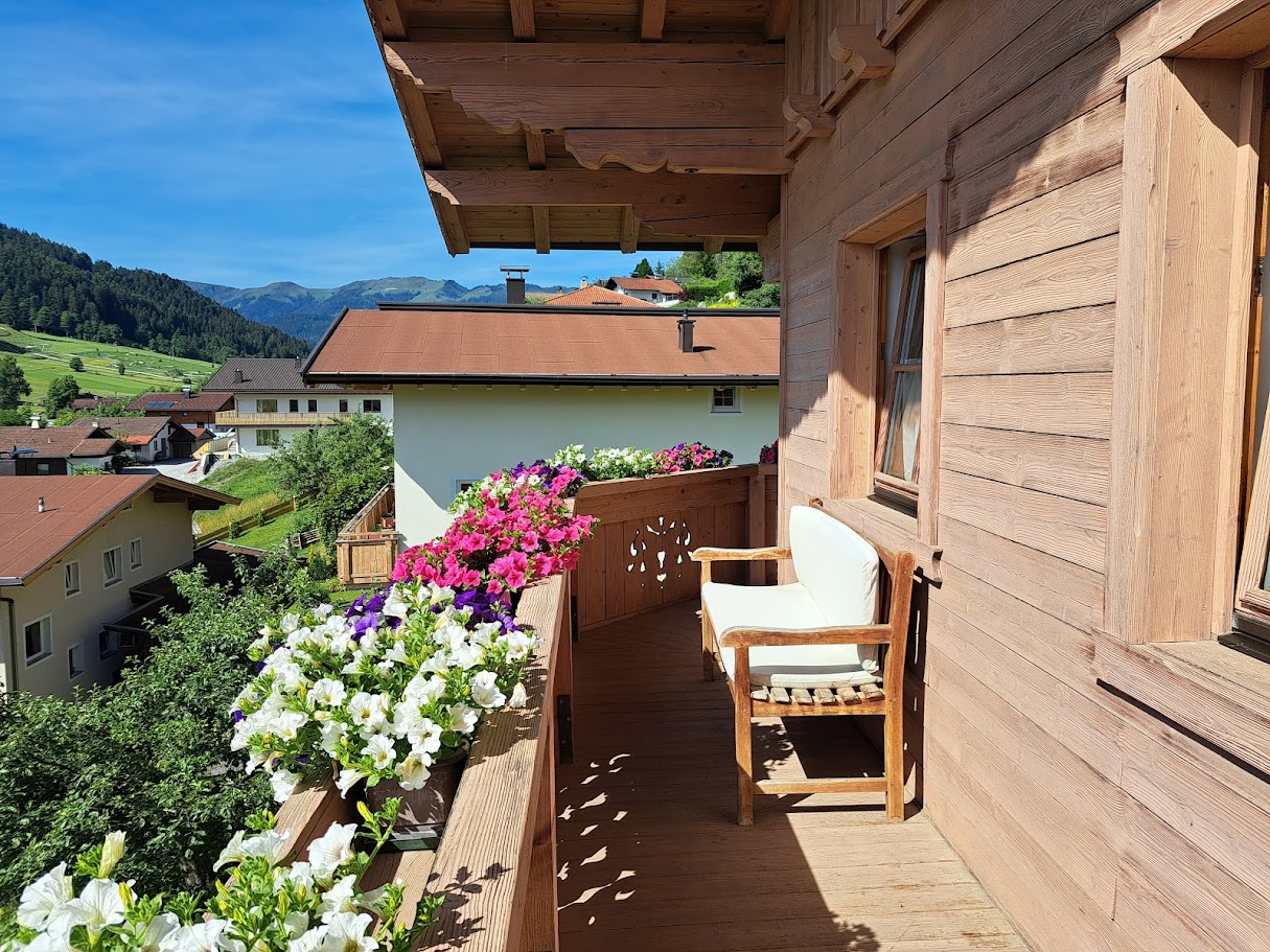 Balkon der Ferienwohnung Schatzberg nach Süden