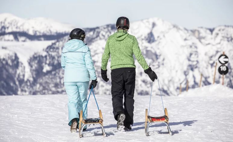 Rodeln im Hochtal