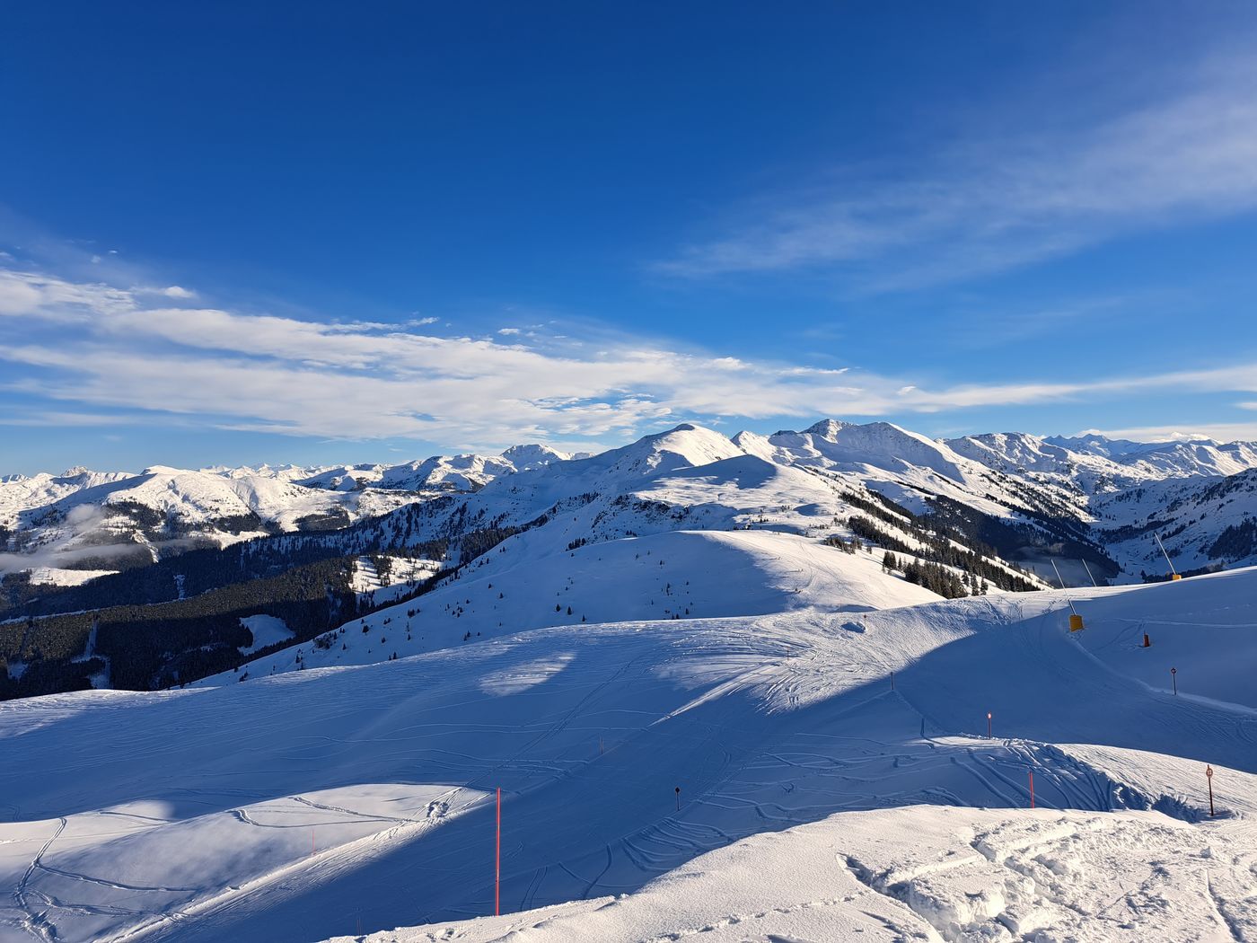 Traumhafte Winterlandschaft an der Schatzbergbahn