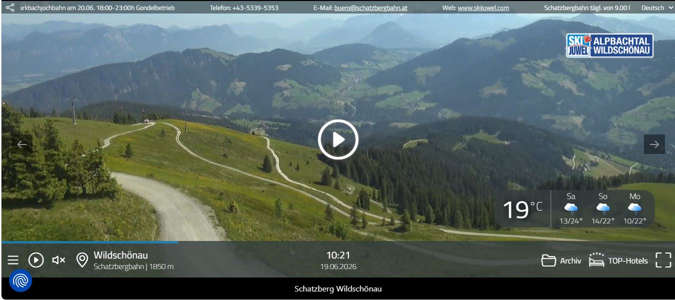 Webcam Schatzberg in der Wildschönau