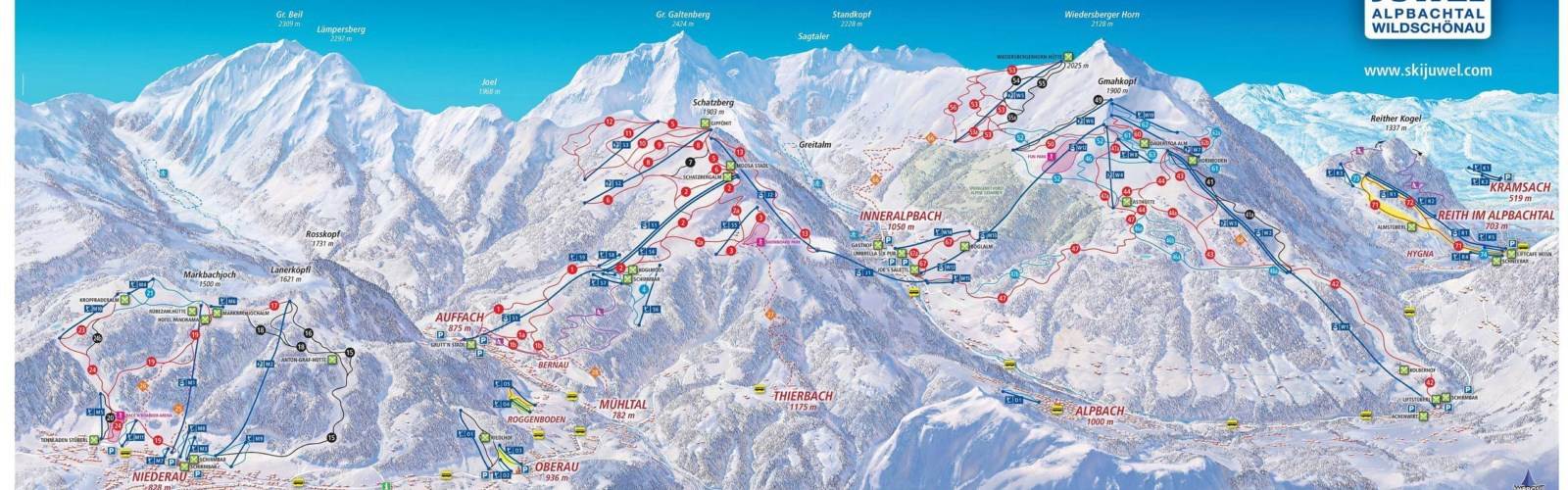 Skigebiet Ski Juwel Wildschönau Skigebiet Ski Juwel Wildschönau